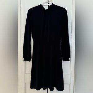 H&M long sleeve dress black size XS